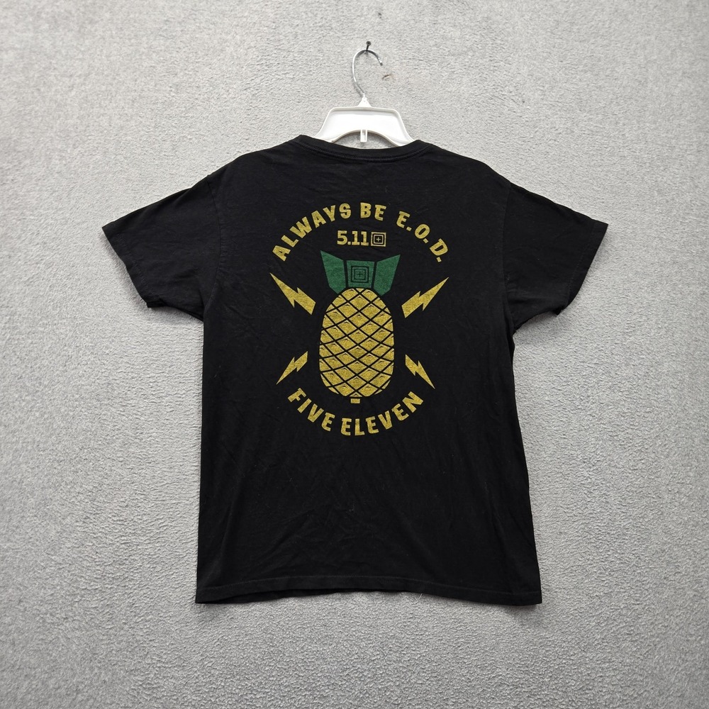 5.11 Tactical Men Shirt M Black Always Be EOD Pineapple Bomb Logo Graphic Print